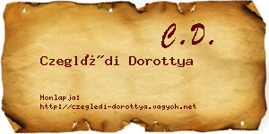 Czeglédi Dorottya névjegykártya
