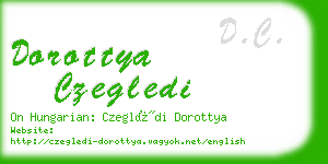 dorottya czegledi business card